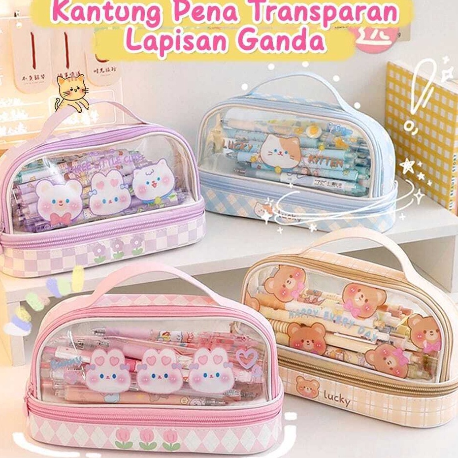 

Klasik Mia K1 Kotak Pensil Transparan Terbaru Tempat Pensil Kartun Yang Lucu Pencil Case Kapasitas Besar