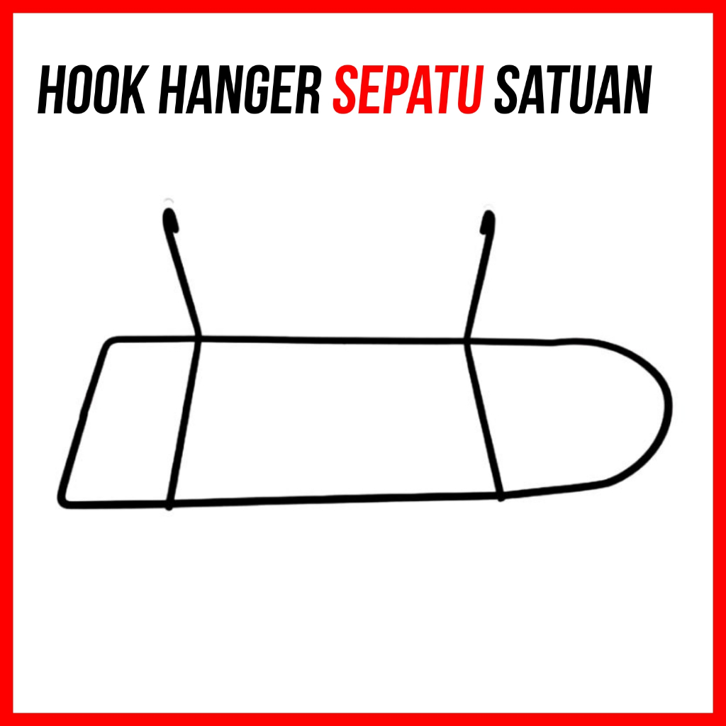 Cantelan Besi Sendal Sepatu | Bracket Rak gantungan sepatu dan sandal hanger sepatu Minimalis
