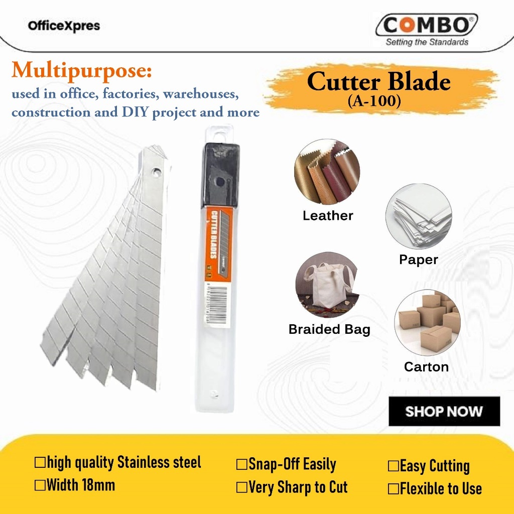 

27J ISI CUTTER KECIL A-100 Refill Kuter Kater Kecil / Isi Cutter / Refill Cutter Blade Kenko Kecil A-100