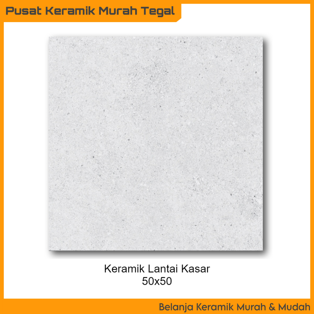 Keramik Lantai Kasar 50x50 Cemento Adhesite Polos Abu (Tegal Brebes Pemalang Slawi)