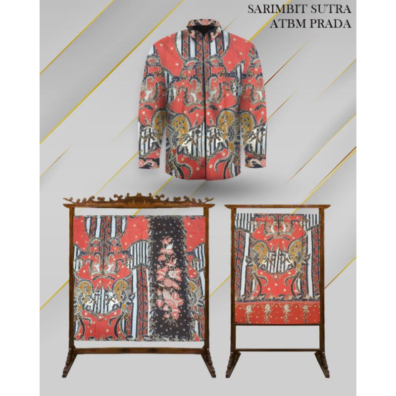 Bahan Batik Tulis Exlusive Sarimbit Sutra ATBM Prada Asli Full Tulis Manual