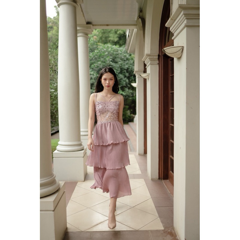 BOJJIE | CHARLOTTE DRESS rose taupe