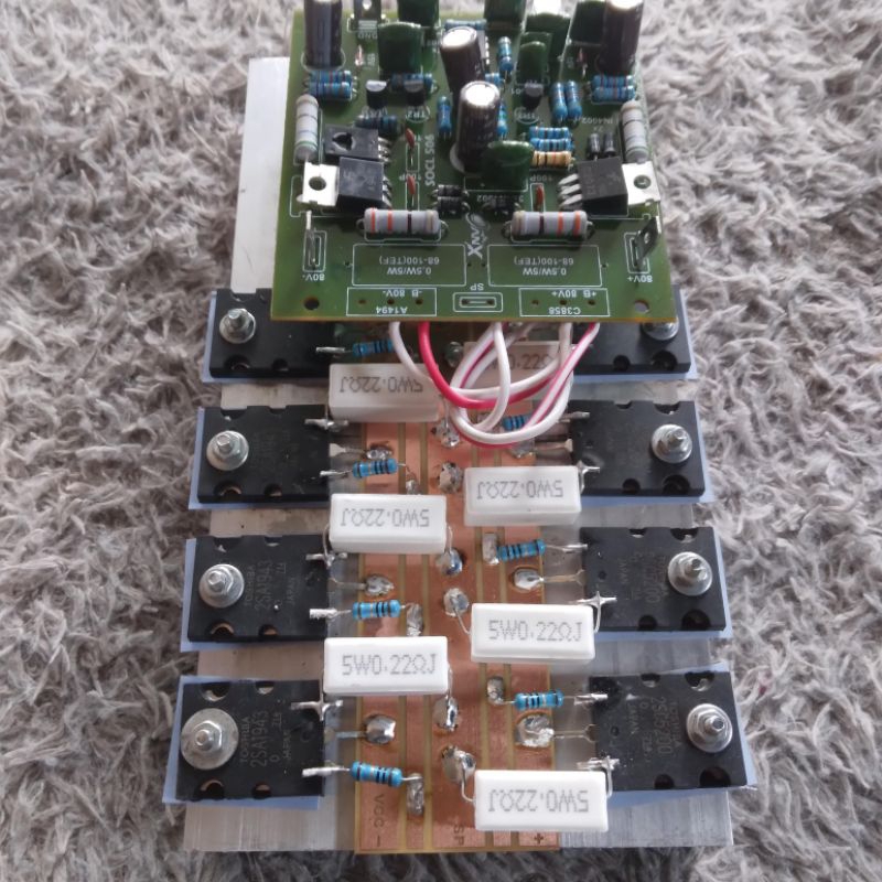 Driver socl 506+final 4 set siap pakai kit power Amflipier