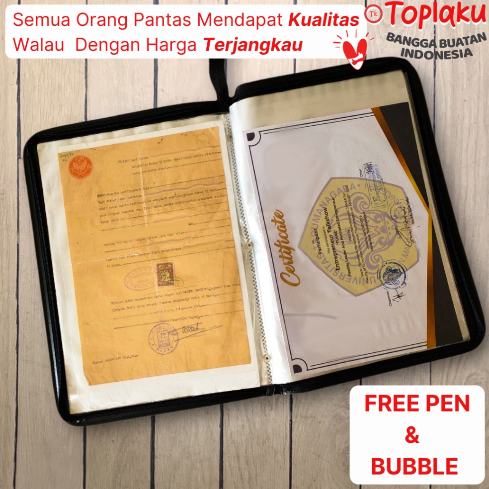 

Pasti Laku TOPLA Map Ijazah Dokumen Keeper Resleting Anti Air Isi 6 Document Tempat File Berkas Penting Folder