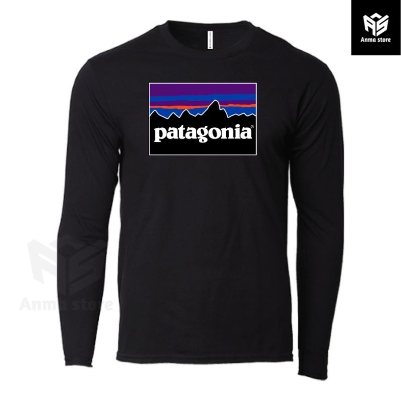 Kaos Baju Lengan Panjang Pendaki Gunung Patagonia The Mountain