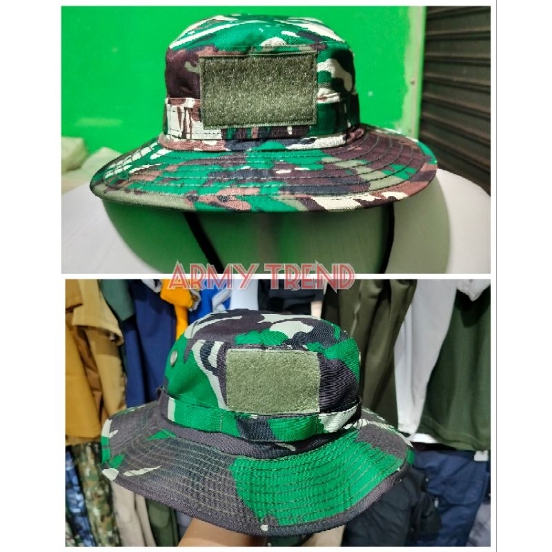 TOPI RIMBA LORENG / TOPI RIMBA KAWAT LORENG MALPINAS VELBET RIPSTOK BALOTELLI TNI AD MATRA ORIGINAL