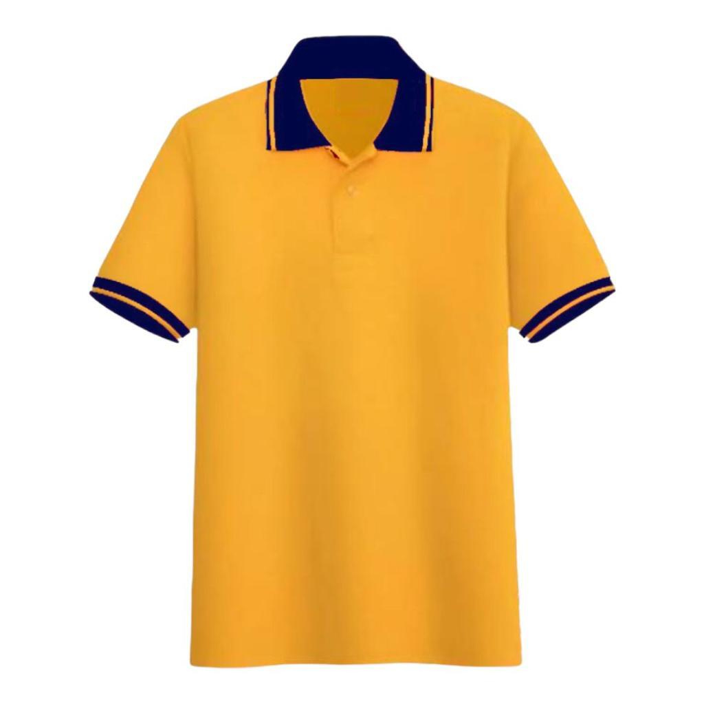 liso.wear - Kaos polo shirt polos Kuning kerah kombinasi seragam pria lengan pendek