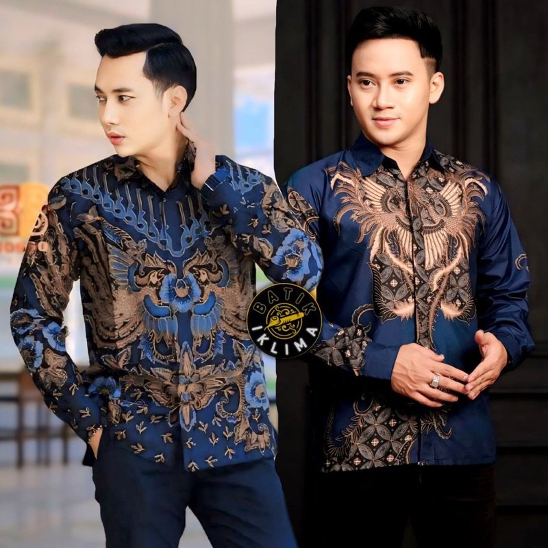 Baju Lengan Kantoran Murah Kmja Batek Lakilaki Batil Formal Kuliah Bstik Kondangan Batik Lengan Pend