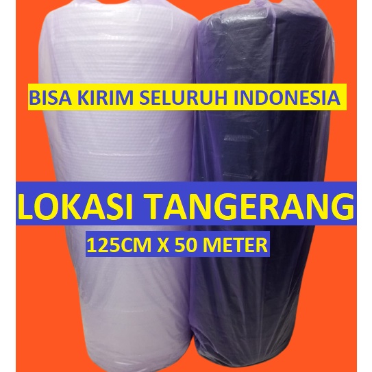 

Cuma hari ini Bubble Wrap Roll Hitam Bening 125 Cm x 5 Meter