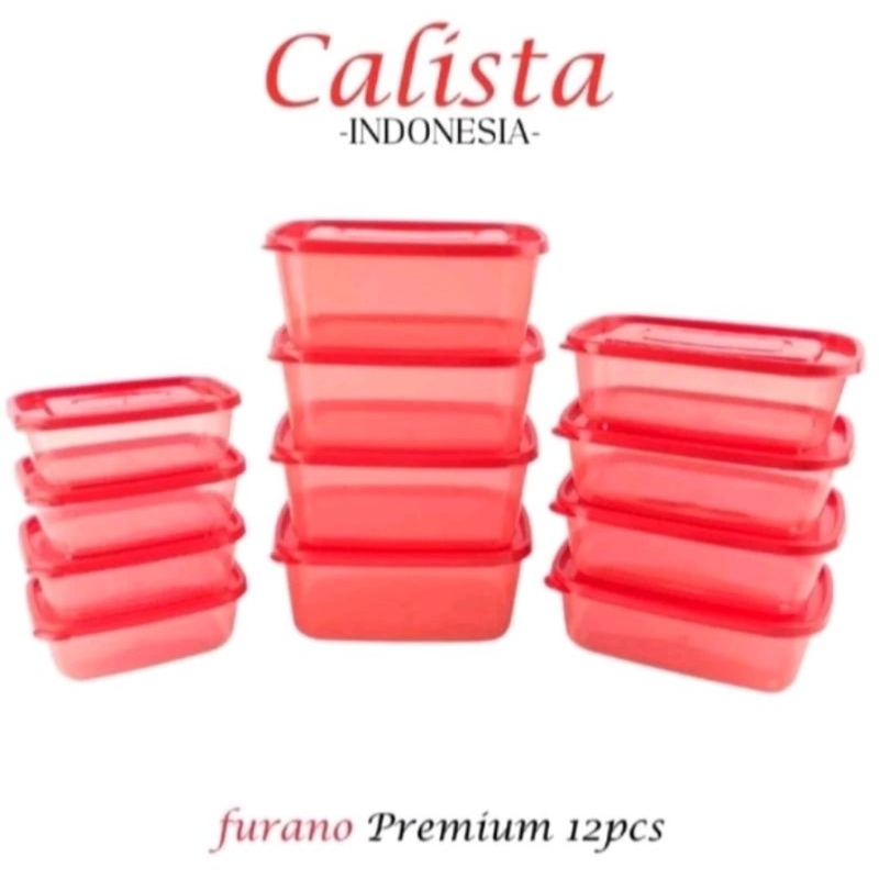 CALISTA FOOD CONTAINER SET - TOPLES KOTAK CALISTA FURANO BENING SEALWARE 1 SET ISI 12