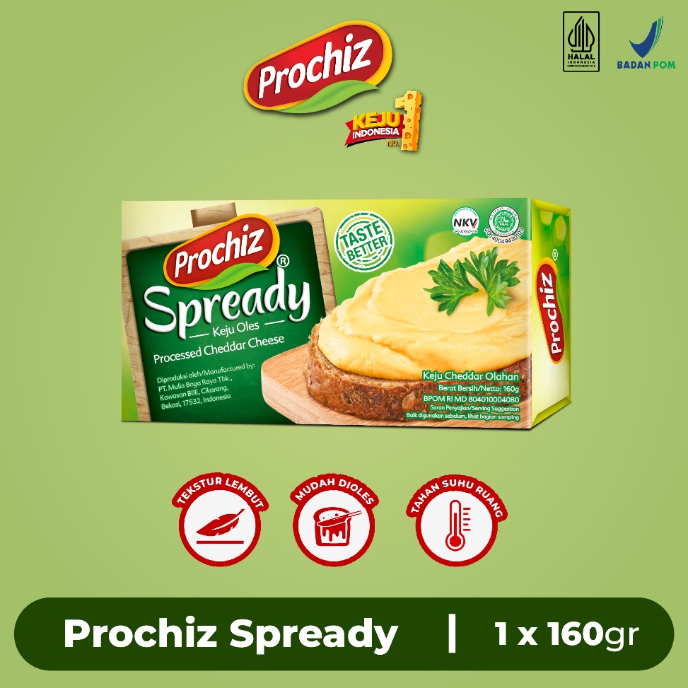 

r5 Baru Keju PROCHIZ Spready 16 gr V52