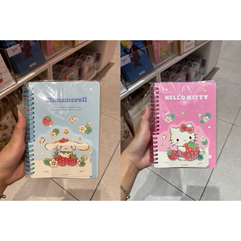 

Miniso x Sanrio ‼️ Notebook / Buku Strawberry Edition Sanrio Cinnamoroll Hello Kitty