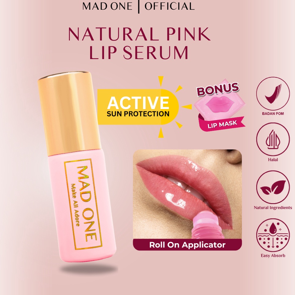 KODE Y6H5 Mad One Lip Serum Bibir Pink  Perawatan Bibir  Pencerah Bibir