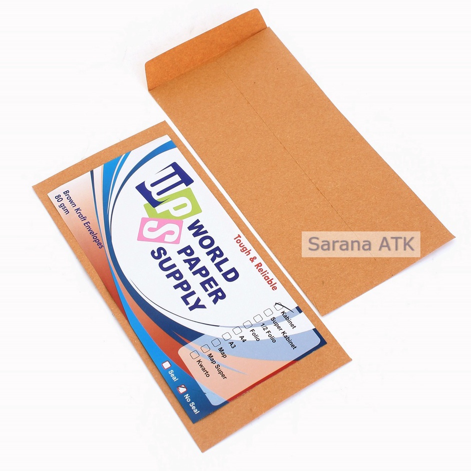 

Best Terlaris WPS Amplop Coklat Ukuran Cabinet No Seal Pack