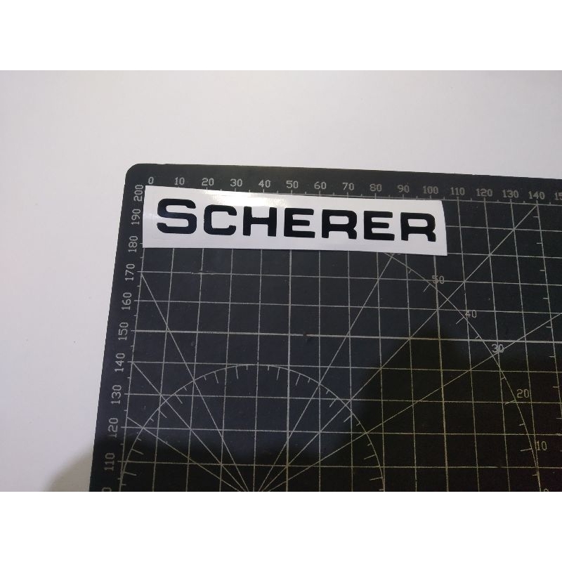 

cutting stiker scherer