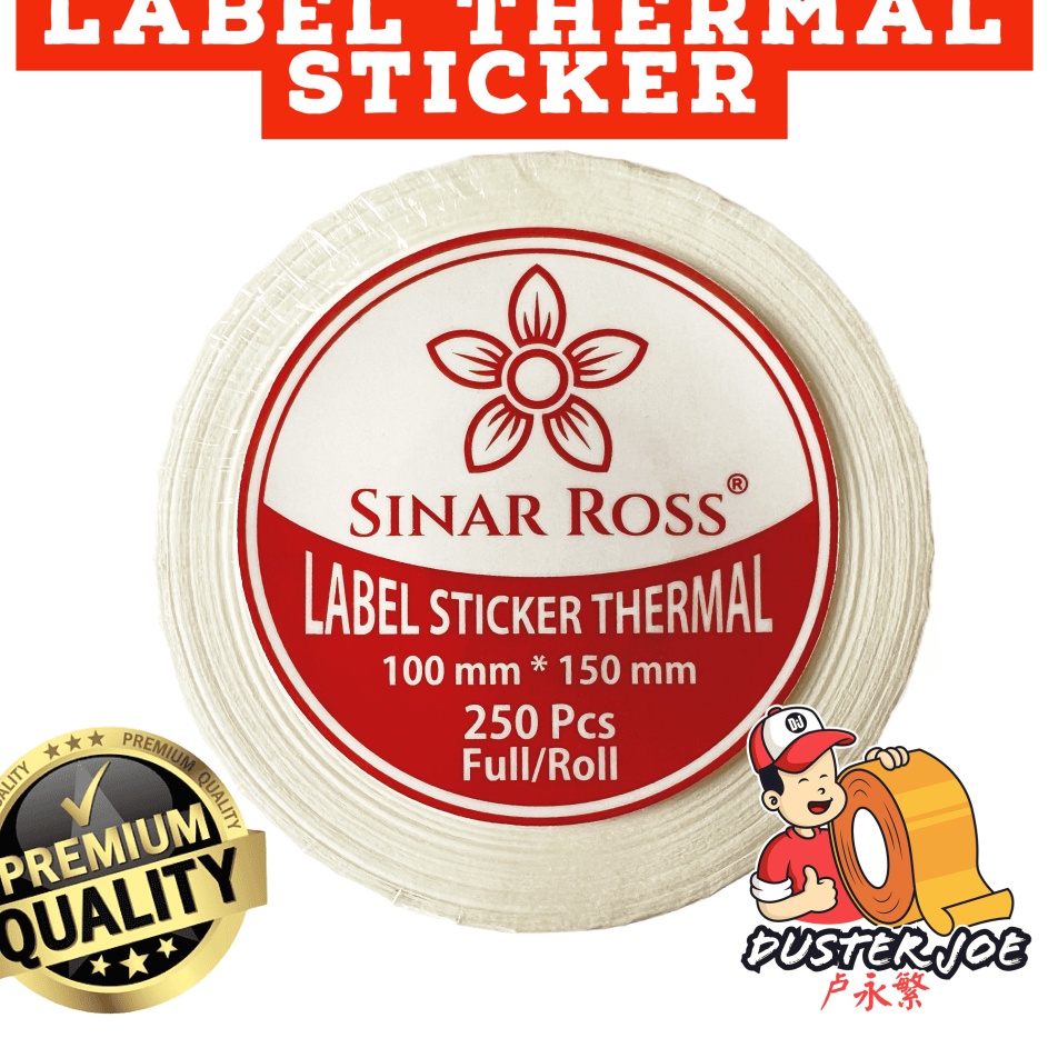 

Sinar Ross Label Kes Thermal Barcode 1x15 isi 25 LEMBAR PER 1 ROL