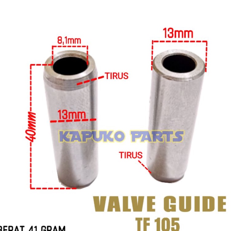 TF 15 TF 115 BOS KLEP BOTOL KLEP VALVE GUIDE UNTUK MESIN DIESEL YANMAR 15PK