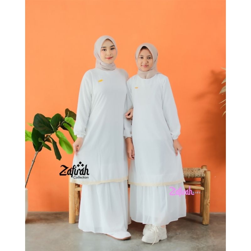 Gamis Malaysia Couple Ibu Anak Perempuan Moms And Kids Hilyah Bahan Ceruty Baby Doll