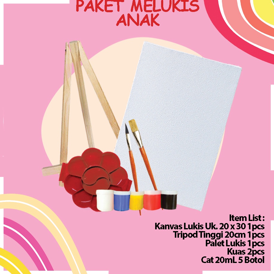 

Ready Stock Paket Melukis Kanvas Ukuran 2 x 3cm Tri Murah Komplit Berkualitas