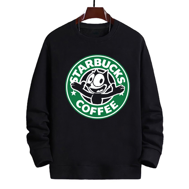 Crewneck Felix The Cat Bahan Cotton Fleece