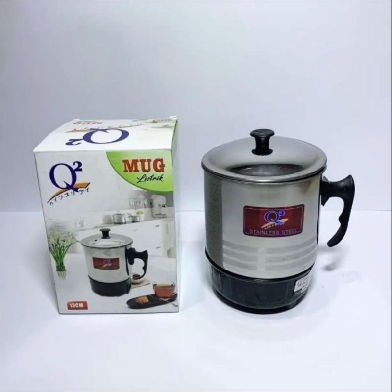MUG LISTRIK Q2 / MUG LISTRIK SERBAGUNA / GELAS PEMANAS AIR