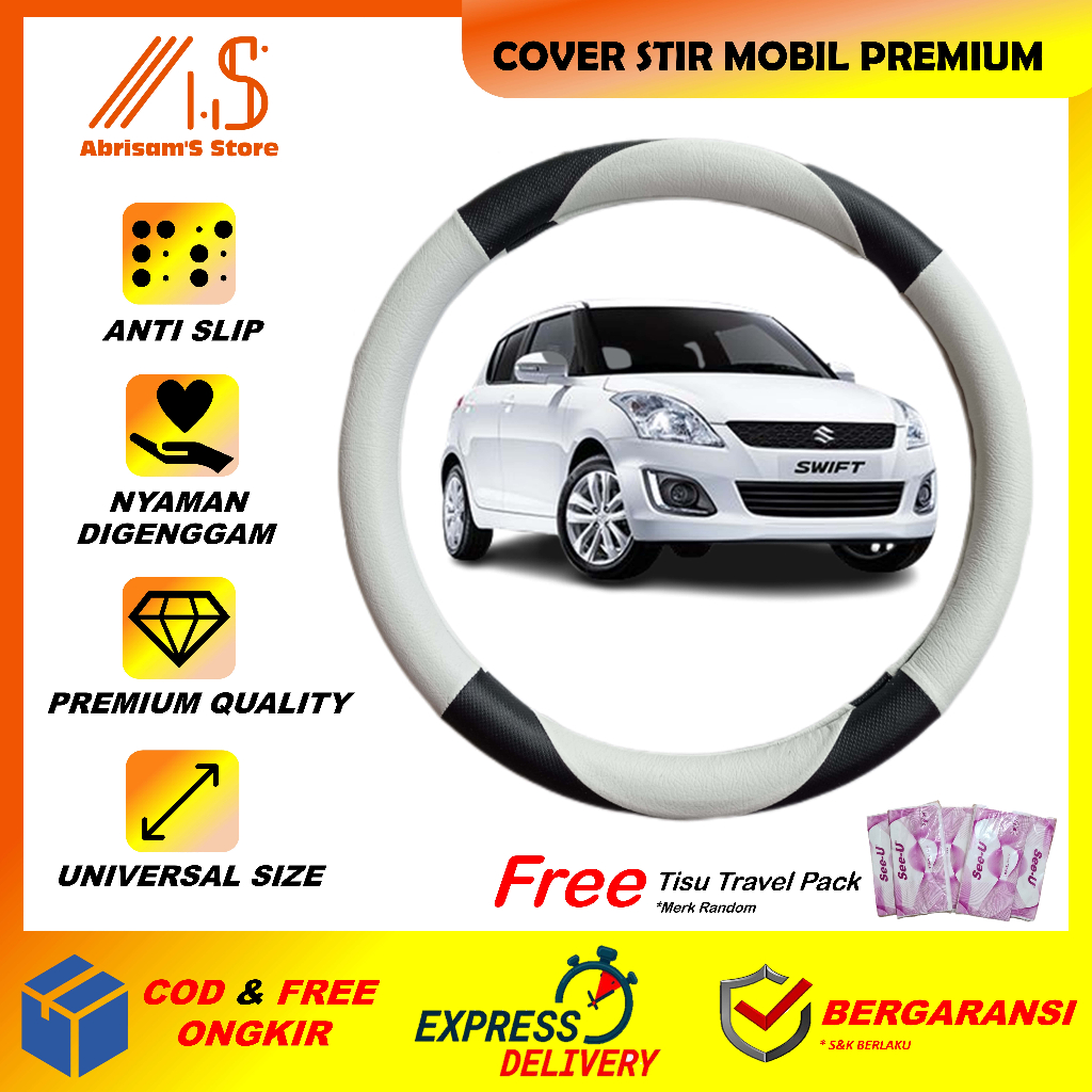 Cover Stir Mobil Swift Sarung Setir Suzuki Swift Pelindung Steer Ster Seter Mobil Suzuki New Swift