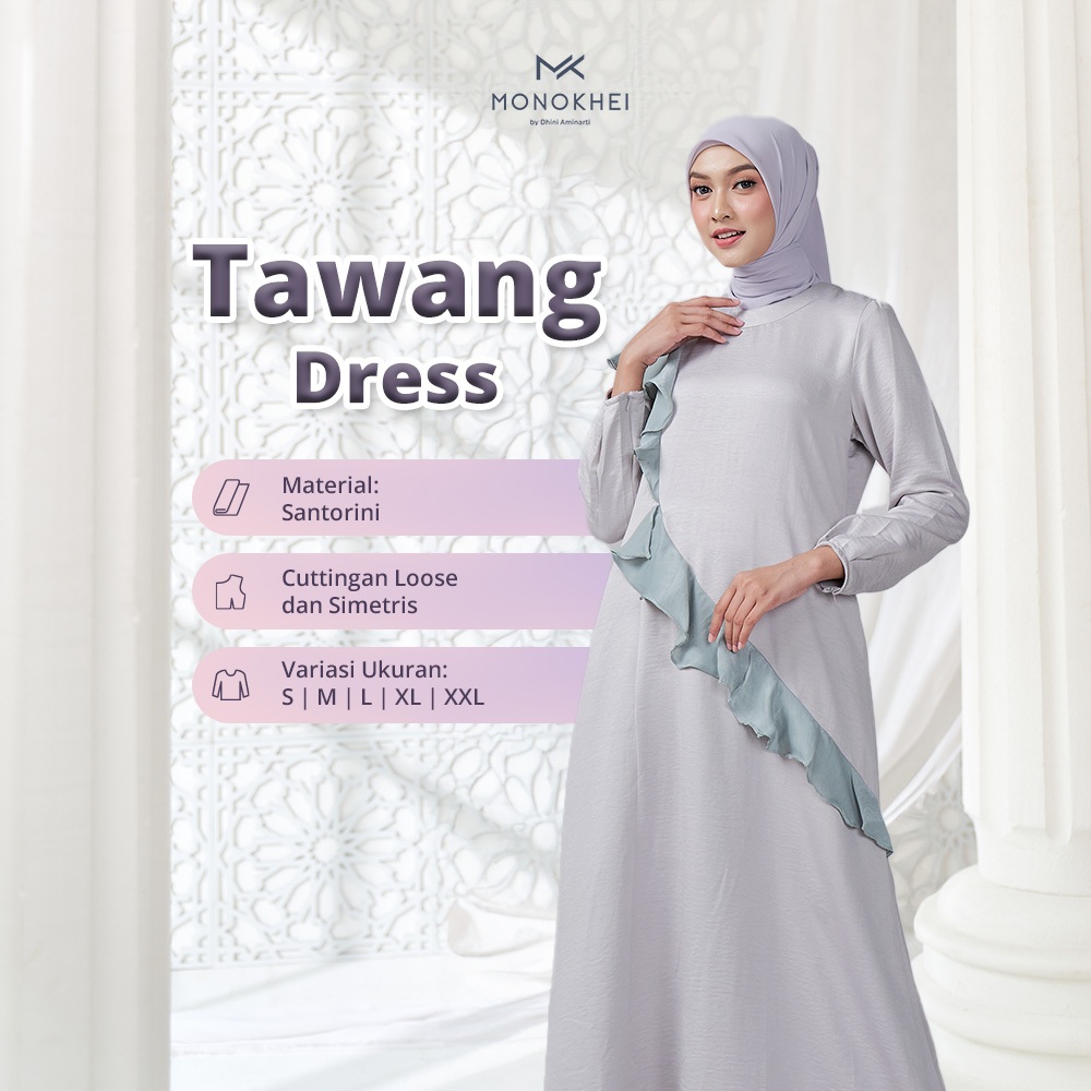 Monokhei - Tawang Dress - Gamis Wanita | Dress Muslim | Gamis Syari | Gamis Polos