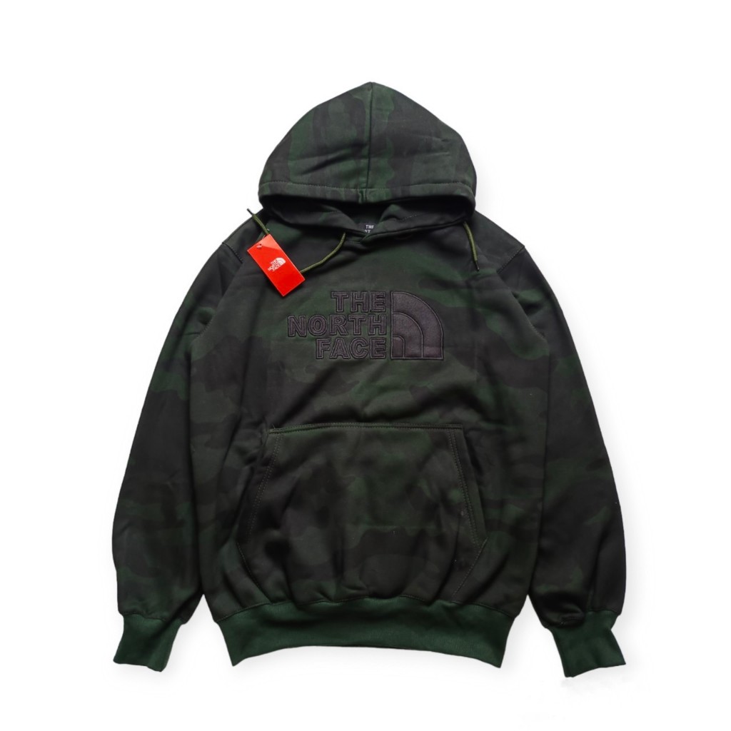 Jaket Sweater Hoodie The North Face Camo