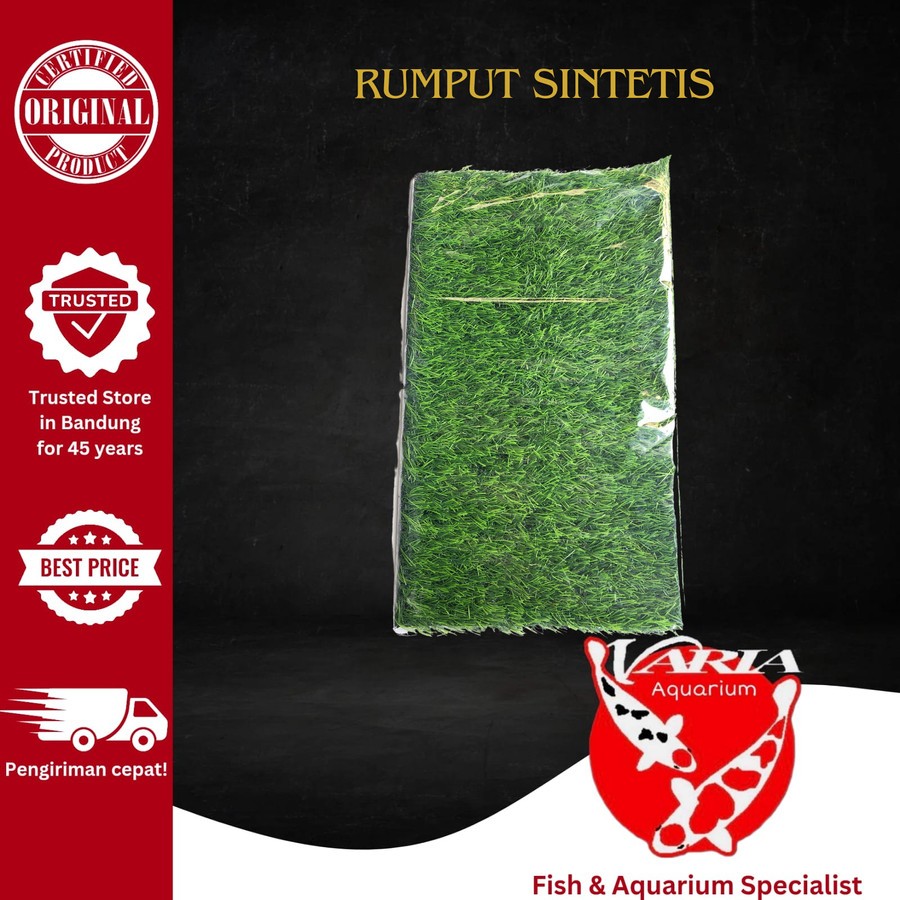 Rumput Sintetis Aquarium 40x24 Rumput Dasar Aquarium Sintetis