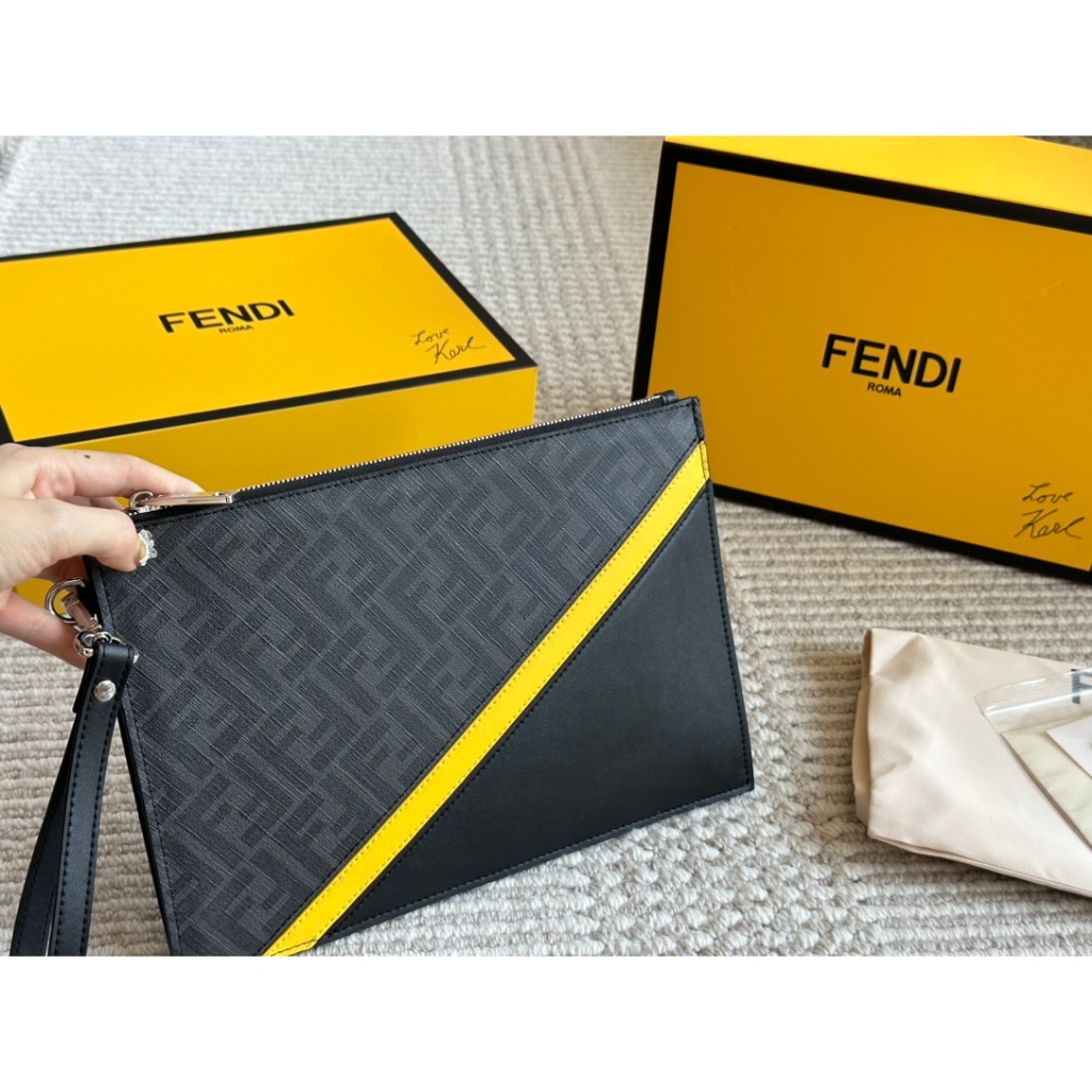 Fendi men's clutch bag new style handbag clip bag