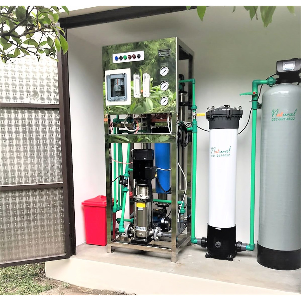 RO System 1000 LPH , Automatic System + Cleaning Membrane System