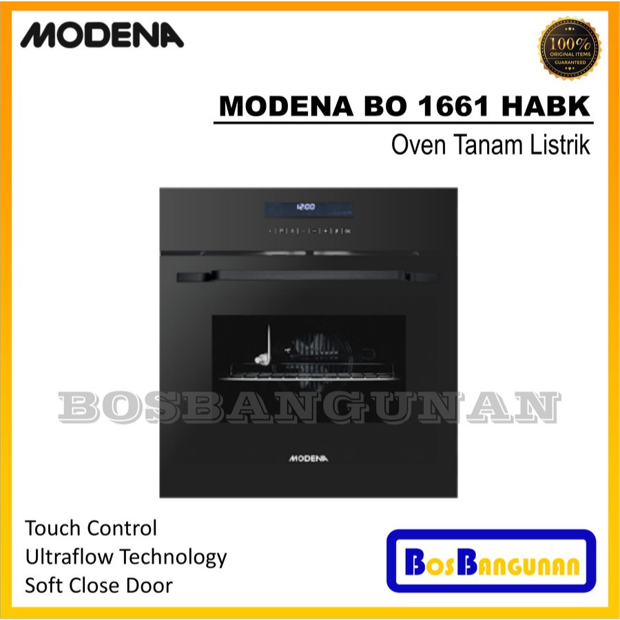 Oven Listrik Tanam Modena BO 1661 HABK 67L + Air Fryer