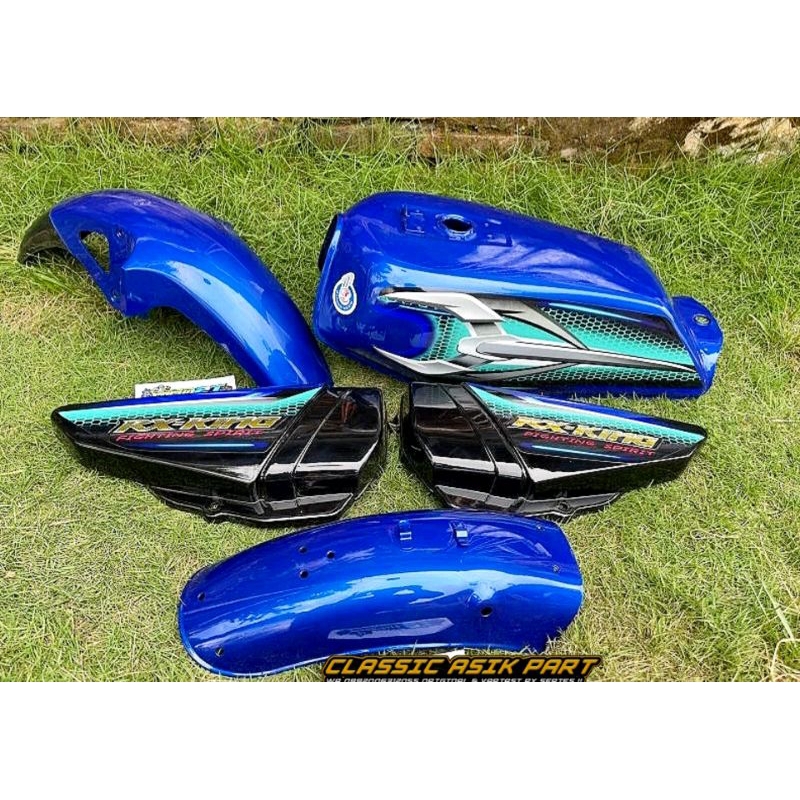 Body tengki set rx king biru peredam 2007 tanki rx king biru peredam