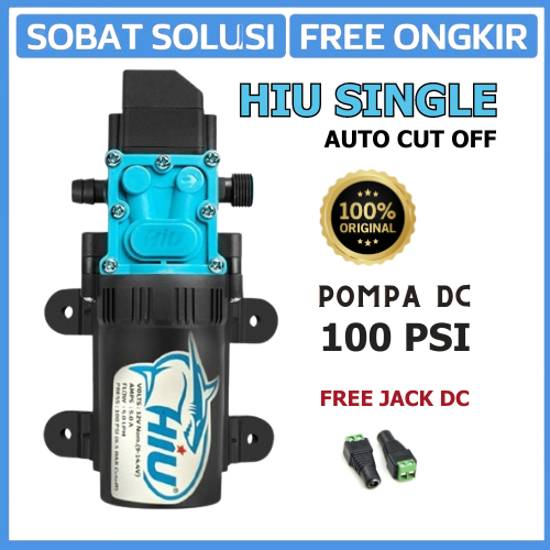 Pompa DC 12 Volt Bertekanan Tinggi 5LPM 100PSI Max 60W - HIU Original