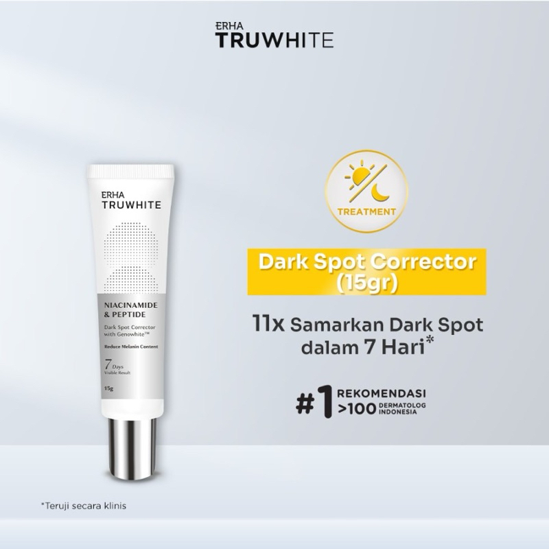 ERHA Truwhite Niacinamide & Peptide Dark Spot Corrector 15g (produk baru masih segel dari hampers)