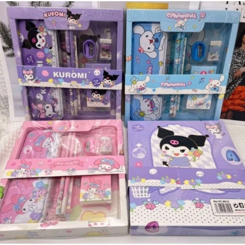 

PAKET ALAT TULIS SANRIO ALAT TULIS SET KUROMI SANRIO