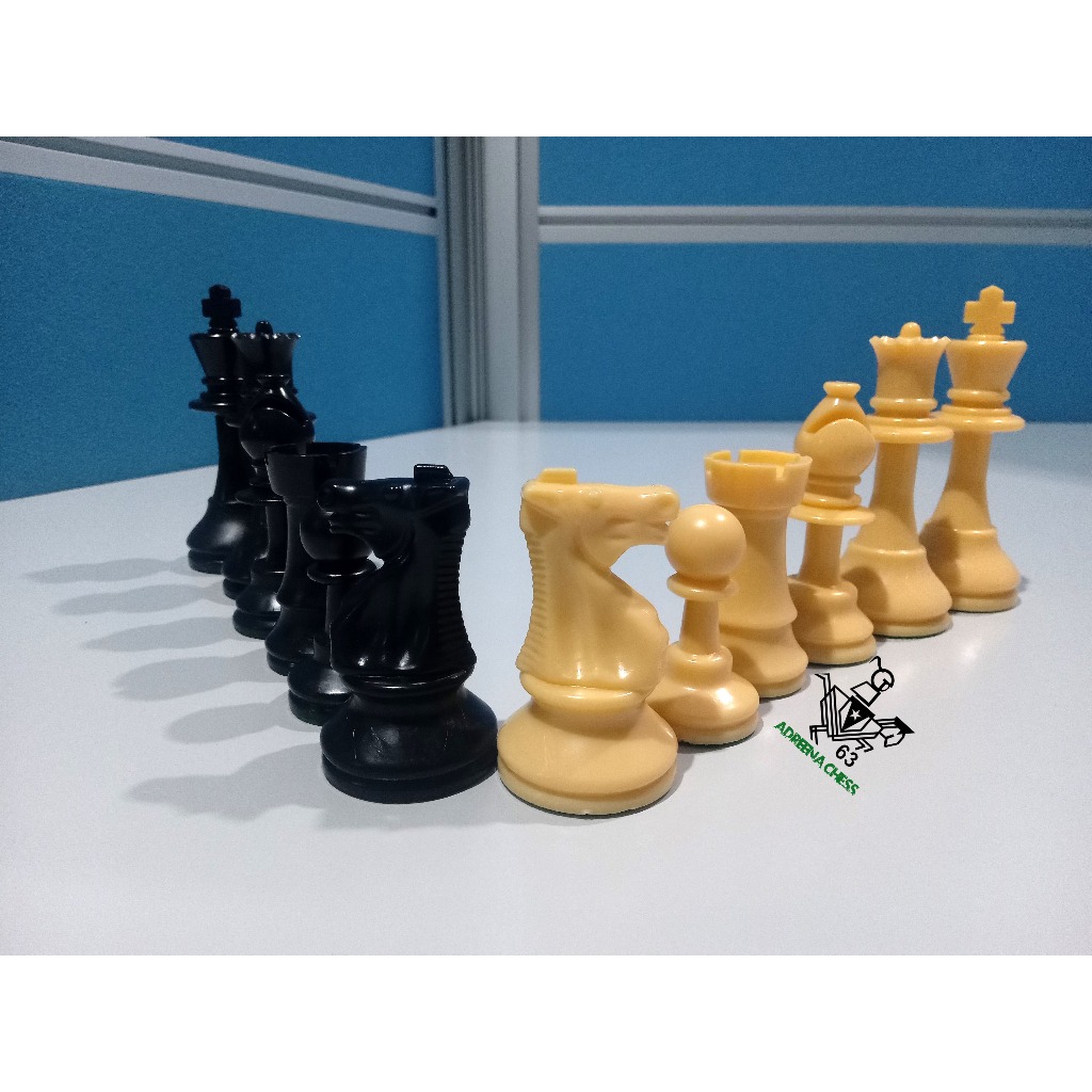 Buah Catur Plastik Solid Impor Double Menteri