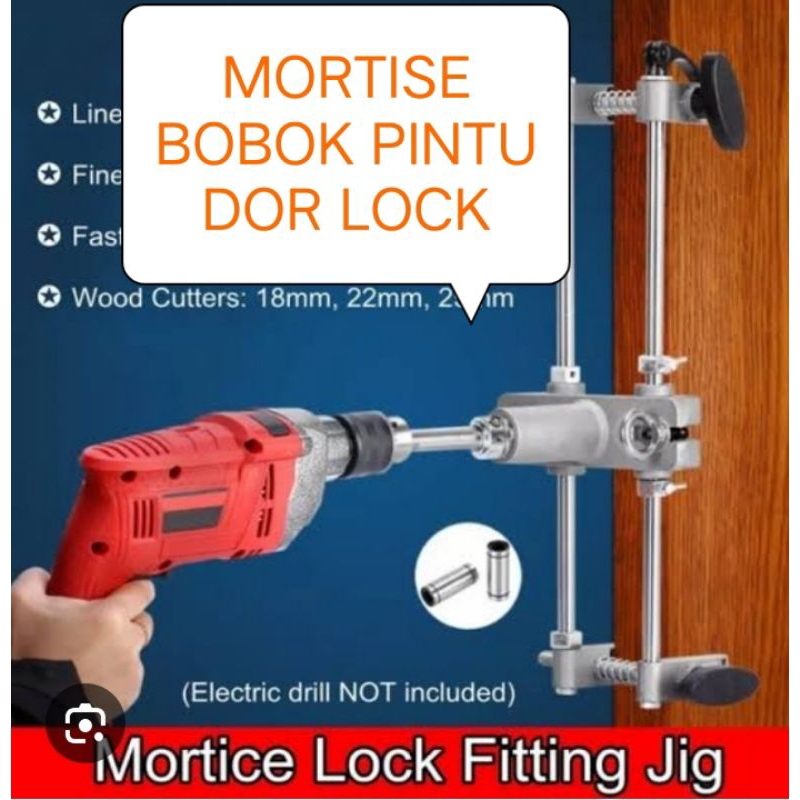 mortiser door lock fitting jig tool (lobang pintu kayu)