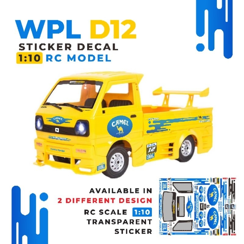 Stiker WPL D12 keren 1set