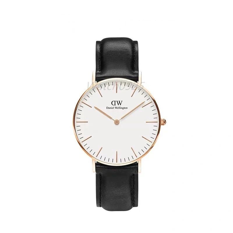 Jam Tangan kulit Daniel Wellington pria / wanita Terbaru