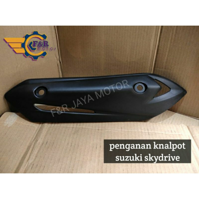 COVER TUTUP KNALPOT,PENGAMAN/ PELINDUNG KNALPOT MOTOR SUZUKI SKYDRIVE HIGT QUALITY