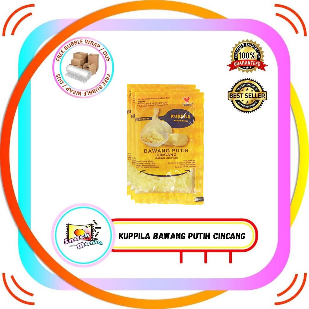 

Kuppila Bawang Putih Cincang Dalam Minyak 20 gr 5 Sachet