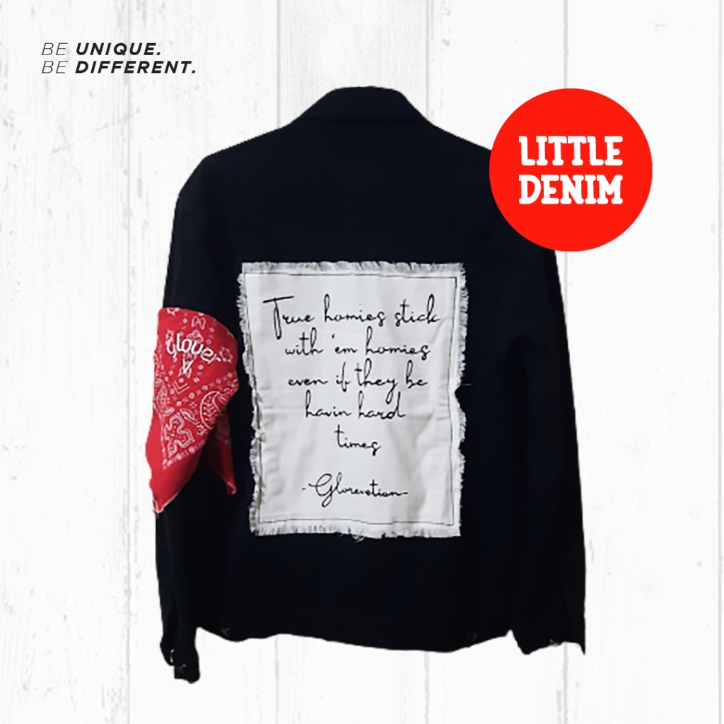 JAKET DENIM LUKIS - GLOREVETION