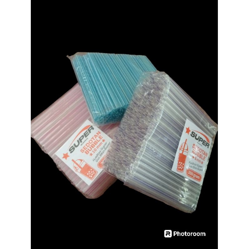 Sedotan Boba/Straw Boba/ Sedotan Boba Plastik 8mm,10mm,12mm