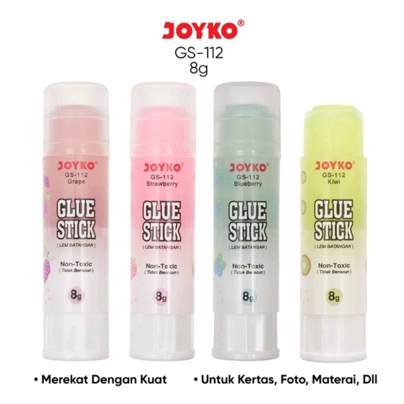 

LEM STICK/GLUE STICK JOYKO 8gr GS-112 MOTIF BUAH