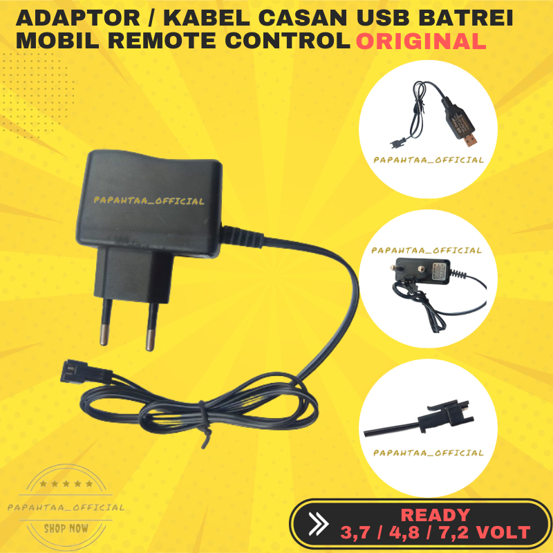 charger mobil remote control carger batre 3.7 VOLT casan remot kontrol cassan baterai rc adaptor ces