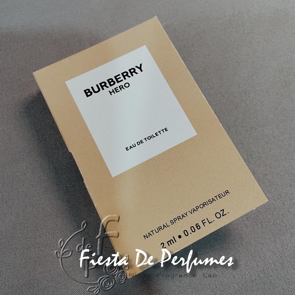 Burberry Hero - 1.5ml / 2ml vial parfum 100% original Tester Parfum - decant vial Parfum Asli Sampel