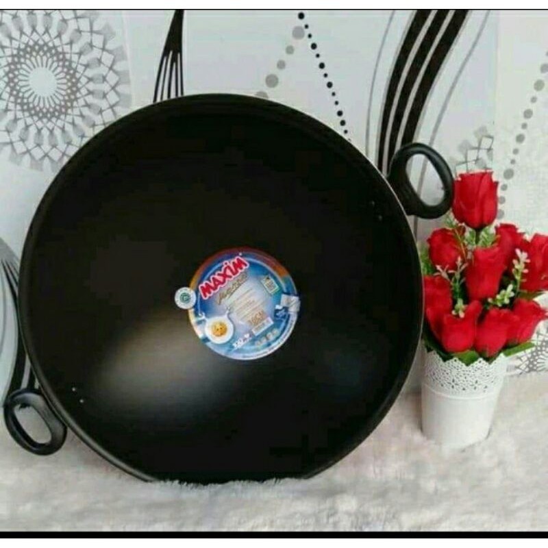 WAJAN MAXIM VALENTINO 36CM | MAXIM VALENTINO WAJAN TEFLON 36CM WOK BATAM