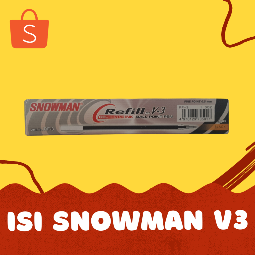 

Isi Pulpen / Bolpoin Snowman V1, V3, V4, V5, V6, V7, BP-7 & S1