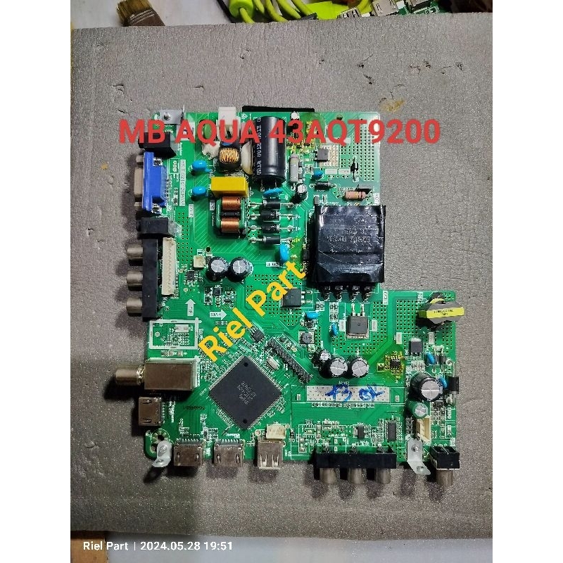 MB - MAINBOARD - MOBO - MOTHERBOARD - MESIN TV LED AQUA DIGITAL 43AQT9200MF - 43AQT9200 MF - LE-43AQ